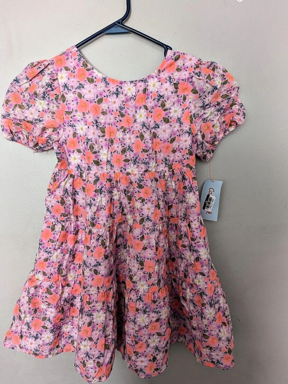 Cat & Jack Floral Mini Dress in Pink & Purple